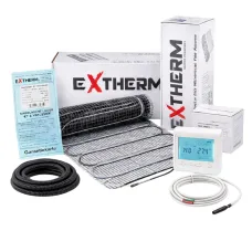 Нагревательный мат под плитку Extherm ET ECO 0.5 м² + программируемый терморегулятор E51.716