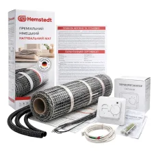Нагрівальний мат під плитку Hemstedt DH 1 м² + механічний терморегулятор RTC 70