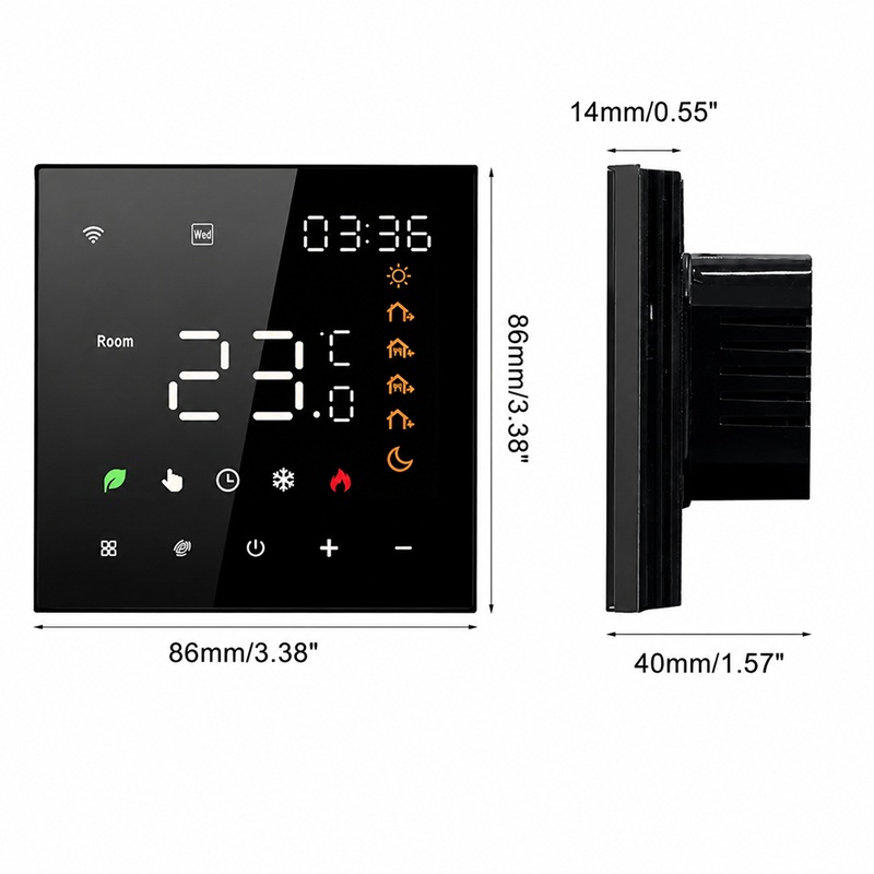 Wi-Fi Терморегулятор In-Therm PWTG 081 Черный фото 3