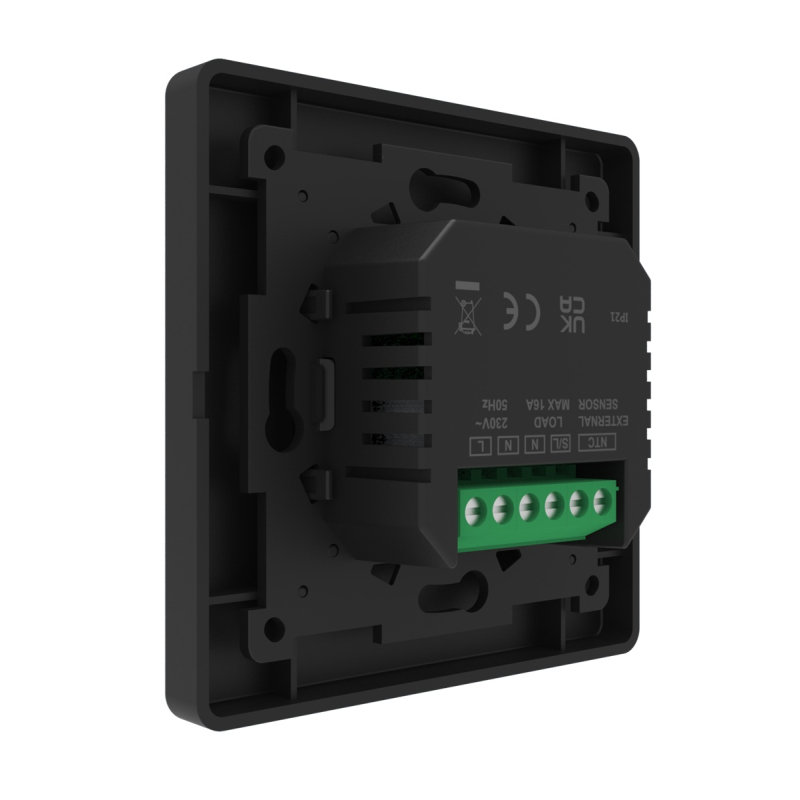 Механічний терморегулятор In-Therm RTC 19 SL Чорний матовий фото 7