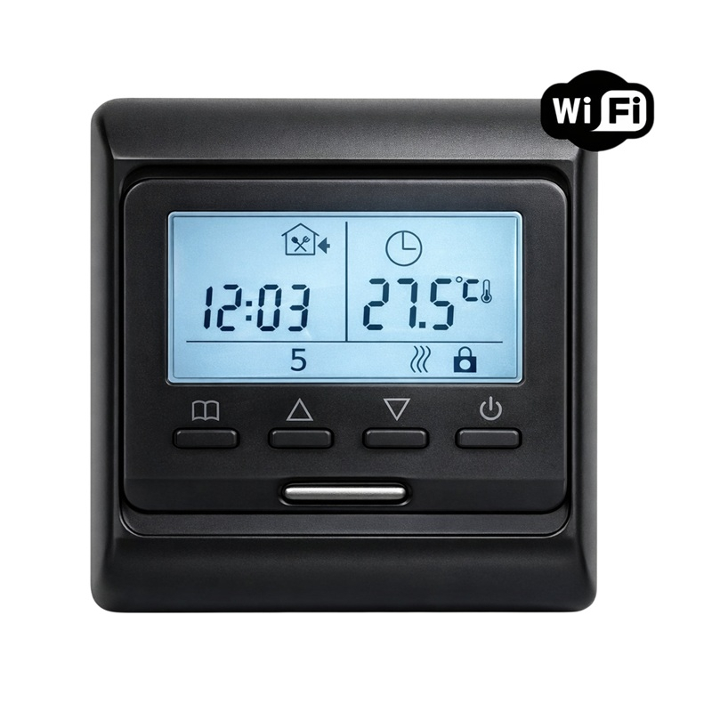 Wi-Fi Терморегулятор In-Therm E51 Чорний фото 1