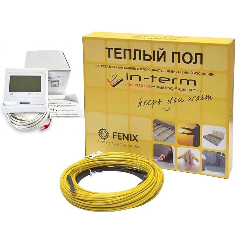 Нагрівальний кабель In-therm ADSV 20 - 8 м, 170 Вт + програмований терморегулятор In-therm E51.716 фото 1
