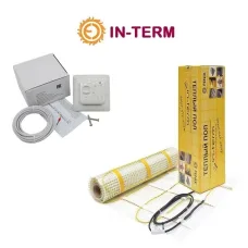 Нагрівальний мат під плитку In-Therm 200 - 0.8 м² + механічний терморегулятор RTC 70
