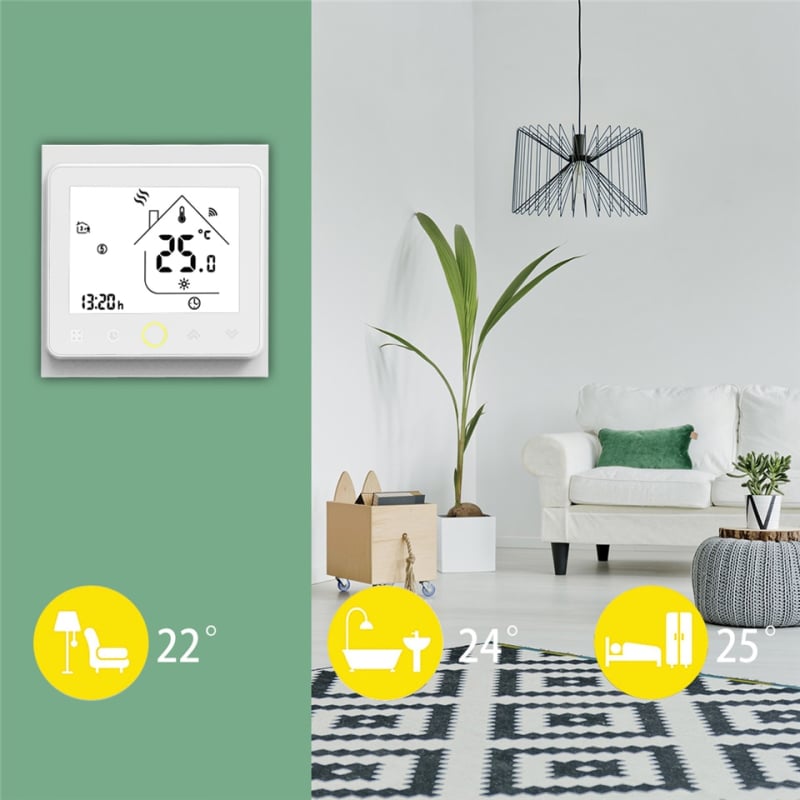 Wi-Fi Терморегулятор In-Therm PWT-002 Белый фото 6