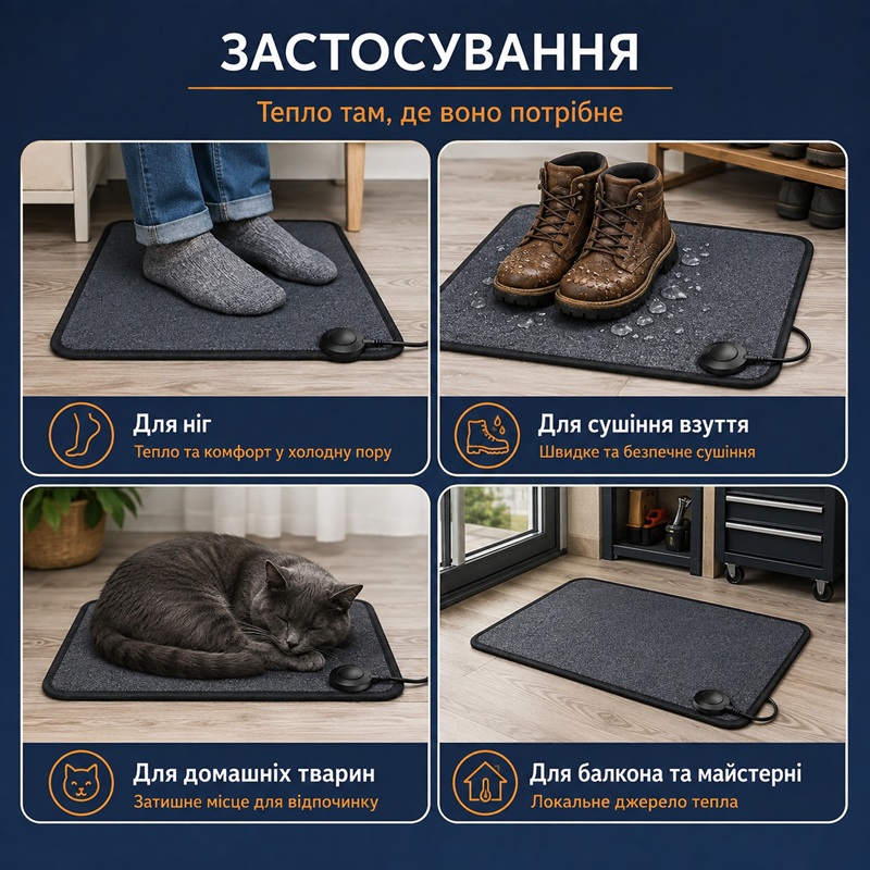 Коврик с подогревом In-Therm 60x40 фото 3