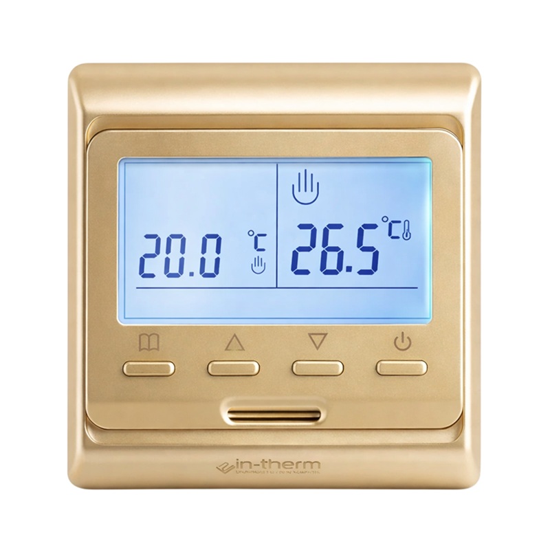 Программируемый терморегулятор In-Therm E51.716 Золотой фото 1