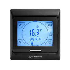 Программируемый терморегулятор In-therm RTC E91.716 Черный Матовый