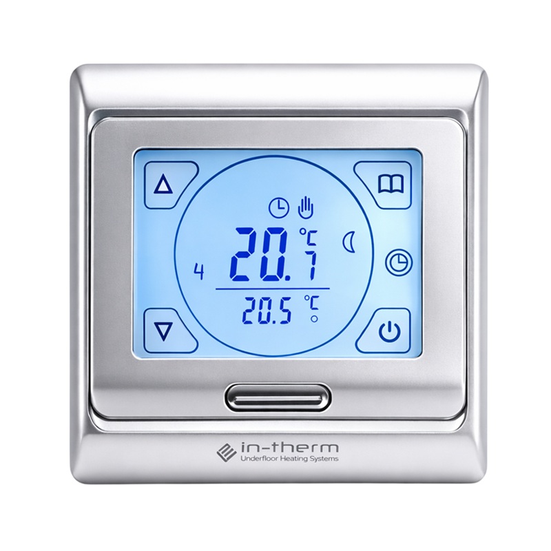 Программируемый терморегулятор In-Therm RTC E91.716 Silver фото 1