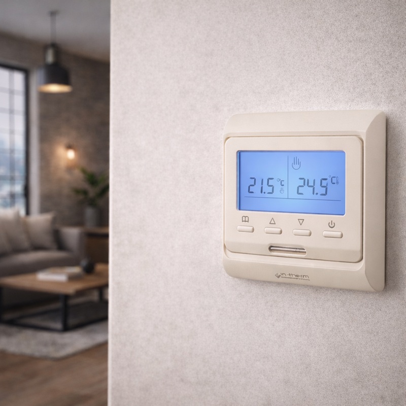 Програмований терморегулятор In-Therm E51.716 Бежевий фото 2