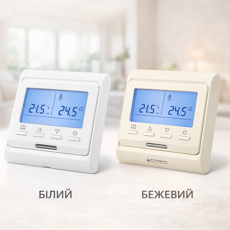 Програмований терморегулятор In-Therm E51.716 Бежевий фото 4