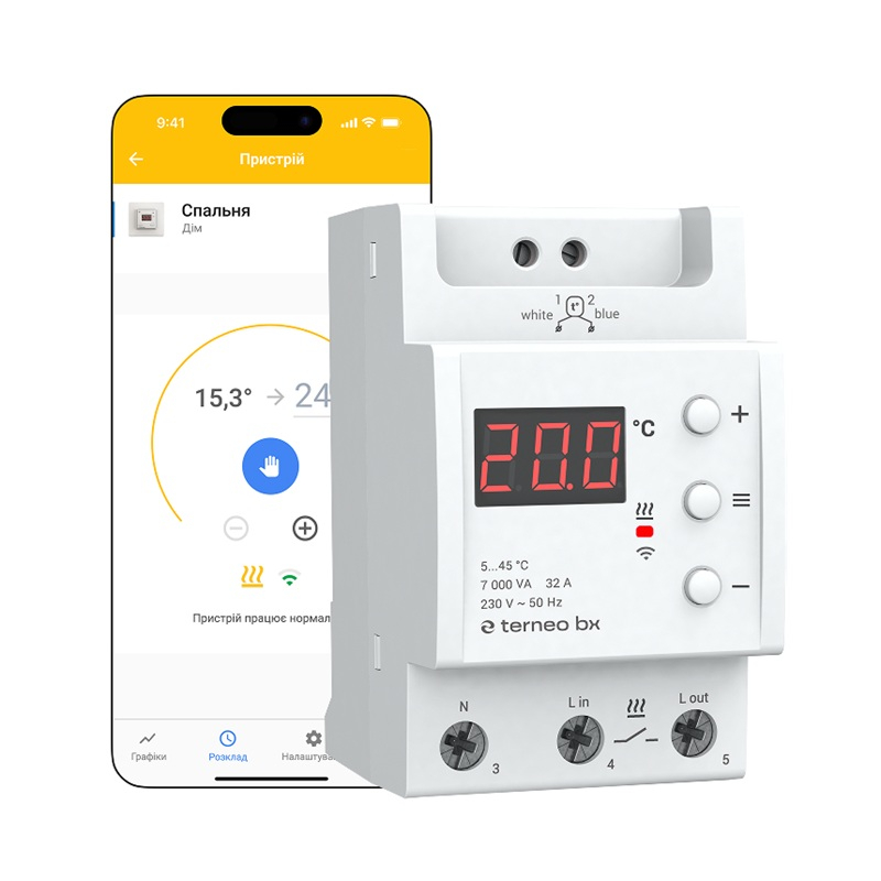 Wi-Fi Терморегулятор Terneo BX фото 1