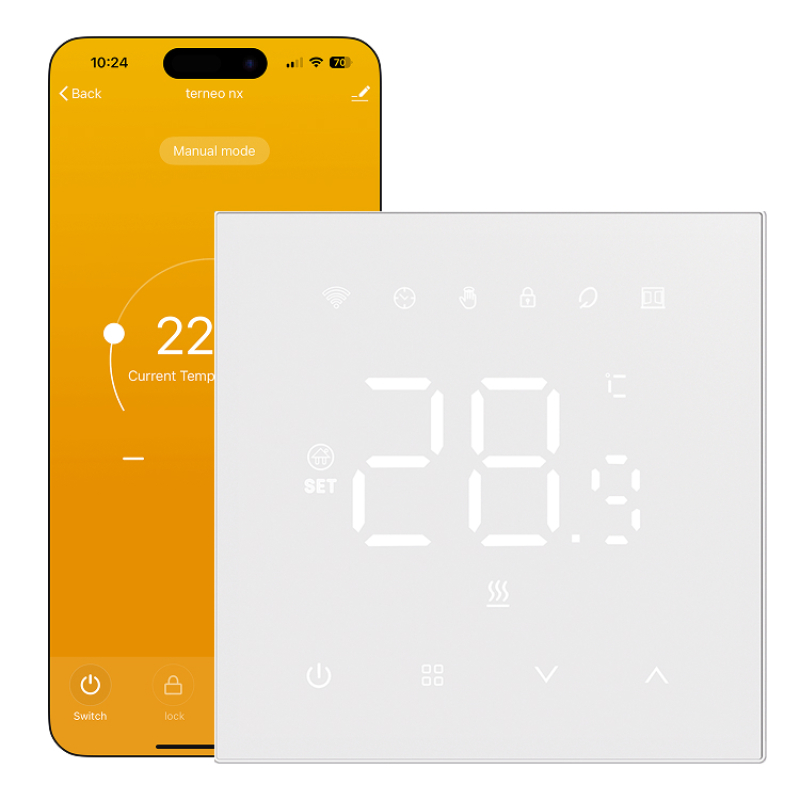 Wi-Fi Терморегулятор Terneo NX Білий фото 1