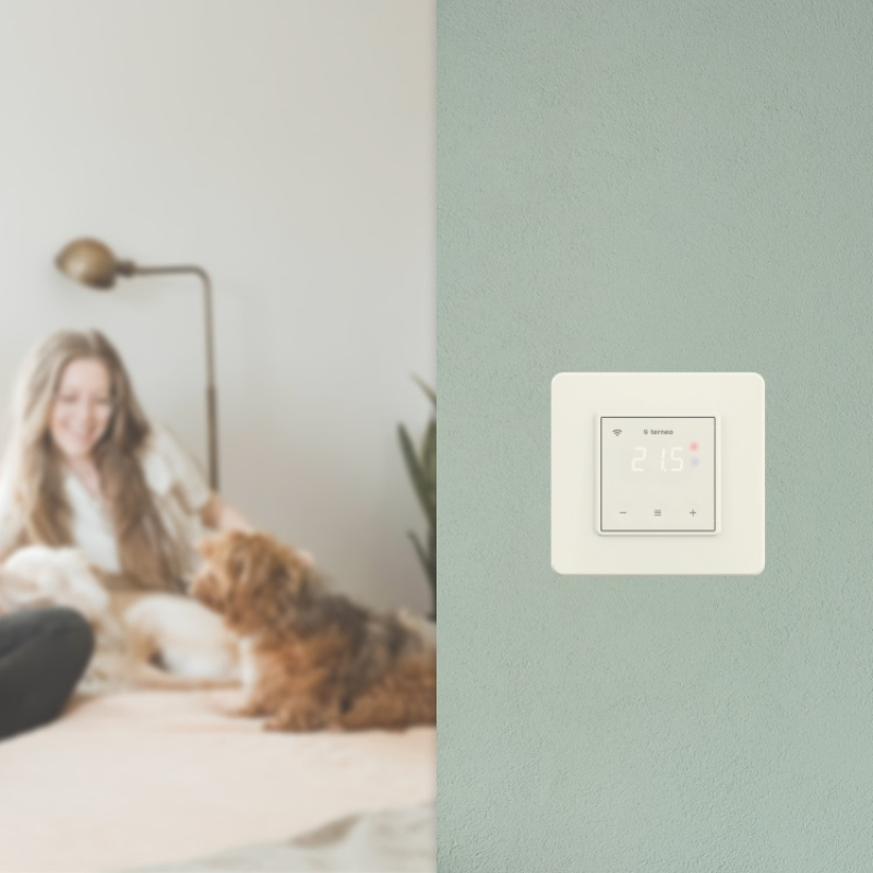 Wi-Fi Терморегулятор Terneo SX Молочно-білий фото 5