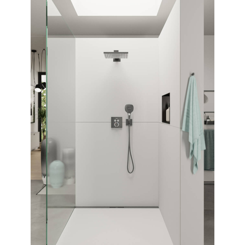 FixFit E Шланговое соединение с держателем (стар.арт.26486XXX), шлиф.черный хром фото 2