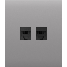 Передняя панель для встроенной розетки Ajax CenterCover (LAN) Fog (126200.318.FG)