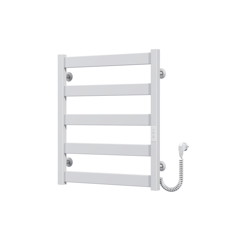 Полотенцесушитель электрический Harmony П5 500х600 Deffi крашеная сталь (Белый, WD04, Правое подключение) фото 4