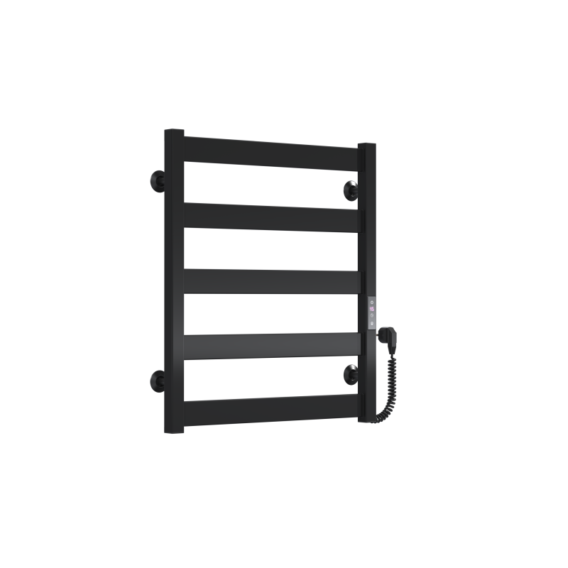 Полотенцесушитель электрический Harmony П5 500х600 Deffi крашеная сталь (Черный, JD04, Правое подключение) фото 3
