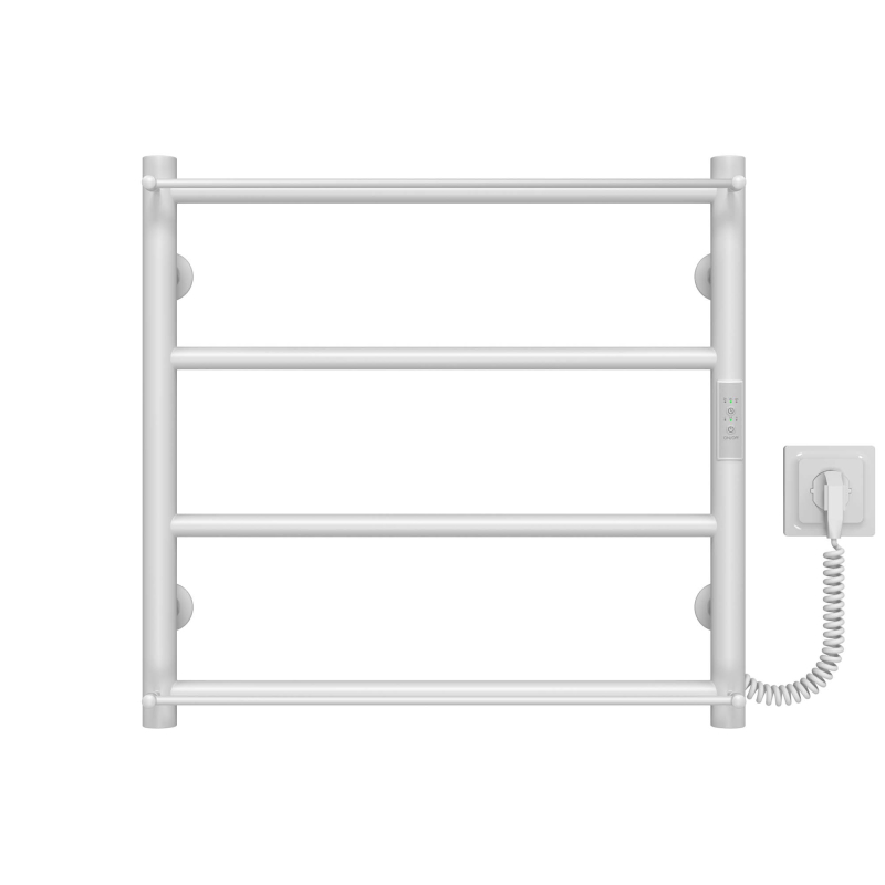 Рушникосушарка електрична Ladder П4 400х500 Deffi нержавіюча сталь (Білий, WD03, Праве підключення) фото 1