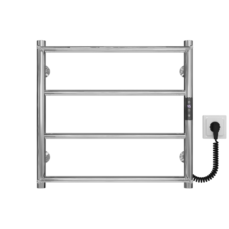 Рушникосушарка електрична Ladder П4 400х500 Deffi нержавіюча сталь (Хром, JD03, Праве підключення) фото 1