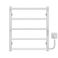Полотенцесушитель электрический Ladder П5 500х600 Deffi нержавеющая сталь (Белый, WD03, Правое подключение)