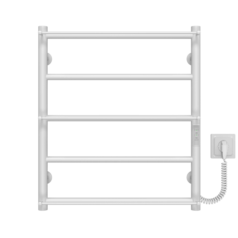 Полотенцесушитель электрический Ladder П5 500х600 Deffi нержавеющая сталь (Белый, WD03, Правое подключение) фото 1