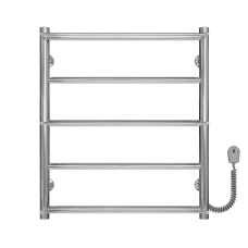 Полотенцесушитель электрический Ladder П5 500х600 Deffi нержавеющая сталь (Хром, EF16, Правое подключение)