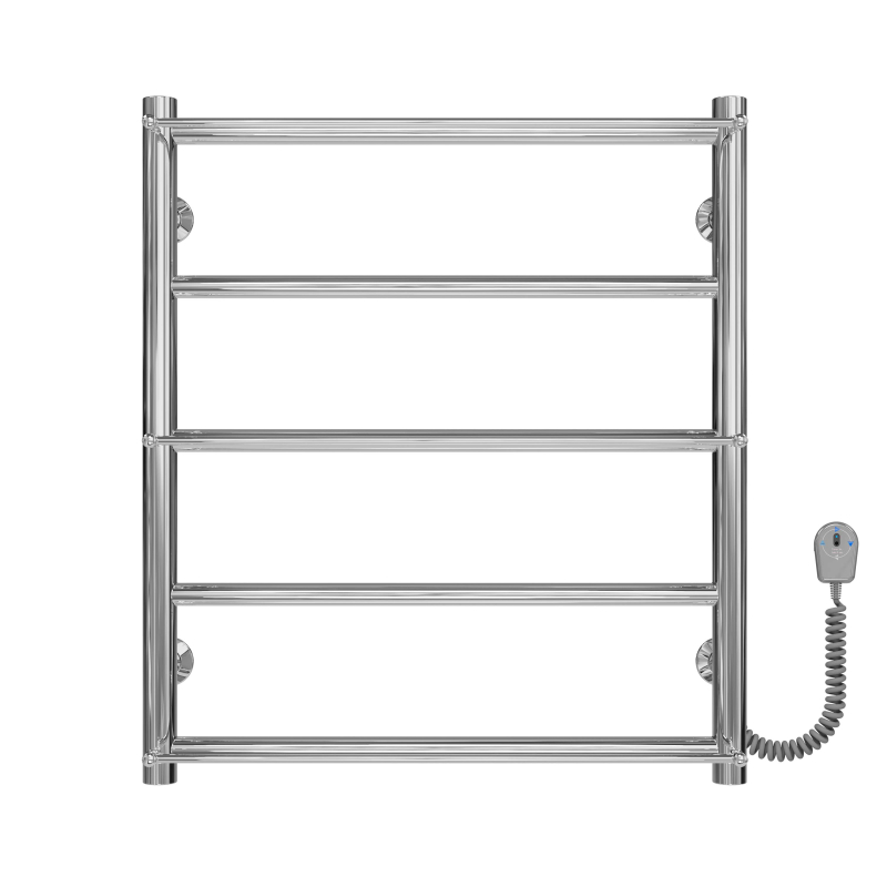 Рушникосушарка електрична Ladder П5 500х600 Deffi нержавіюча сталь (Хром, EF16, Праве підключення) фото 1