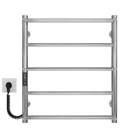 Рушникосушарка електрична Ladder П5 500х600 Deffi нержавіюча сталь (Хром, JD03, Ліве підключення)