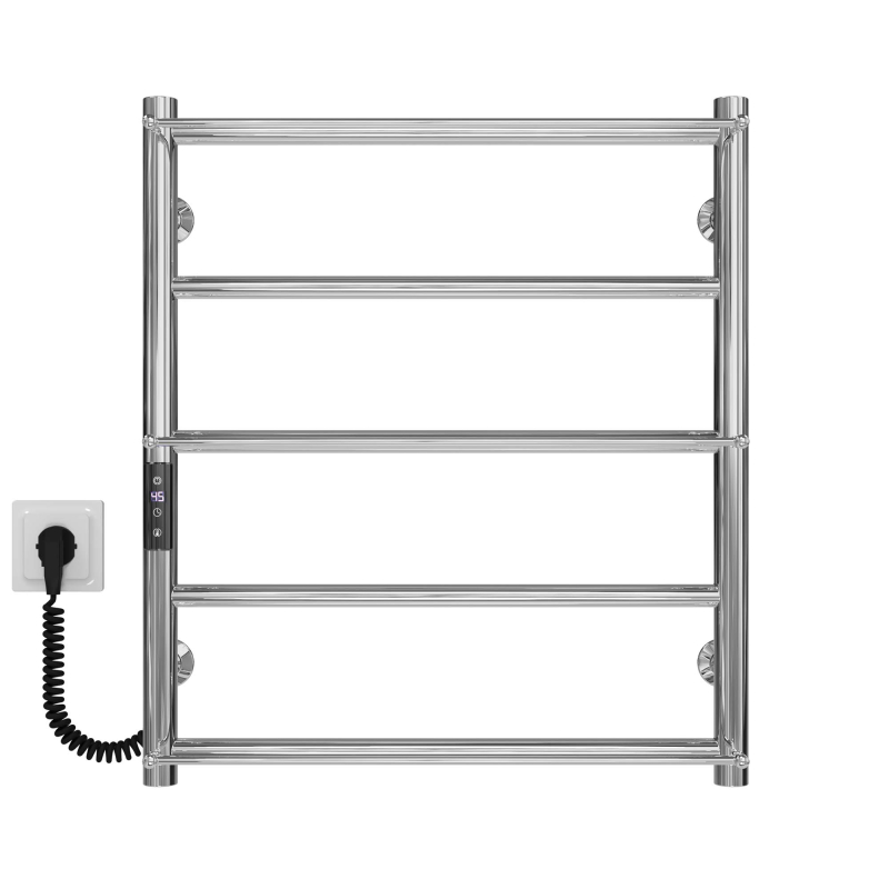 Рушникосушарка електрична Ladder П5 500х600 Deffi нержавіюча сталь (Хром, JD03, Ліве підключення) фото 1