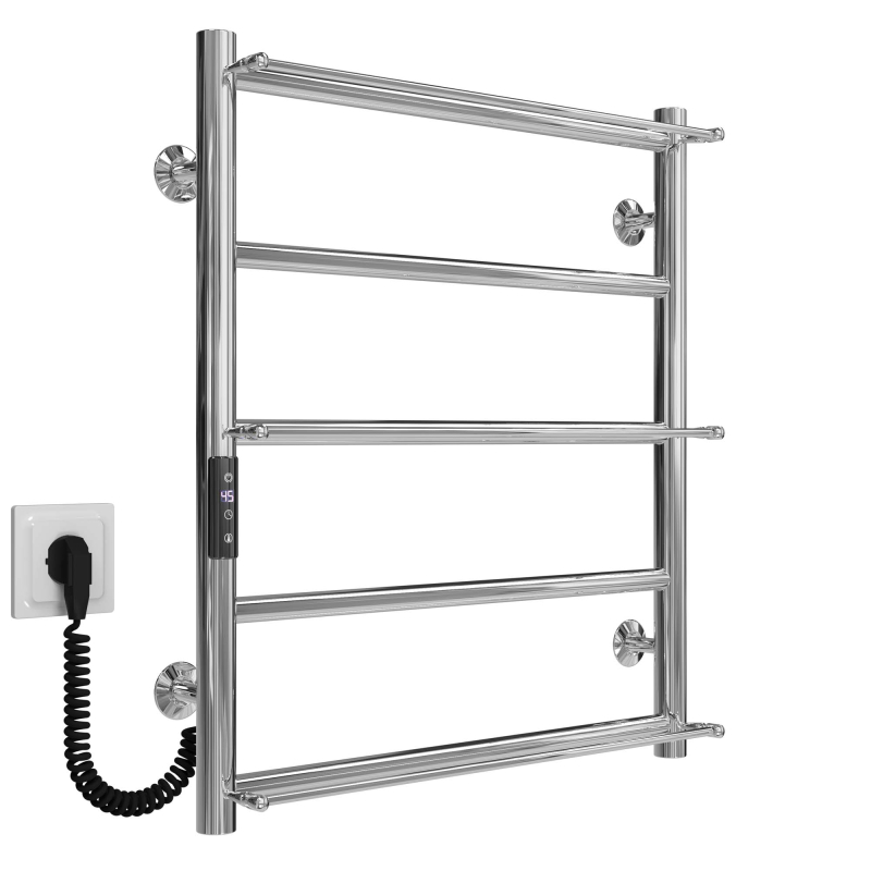 Рушникосушарка електрична Ladder П5 500х600 Deffi нержавіюча сталь (Хром, JD03, Ліве підключення) фото 2