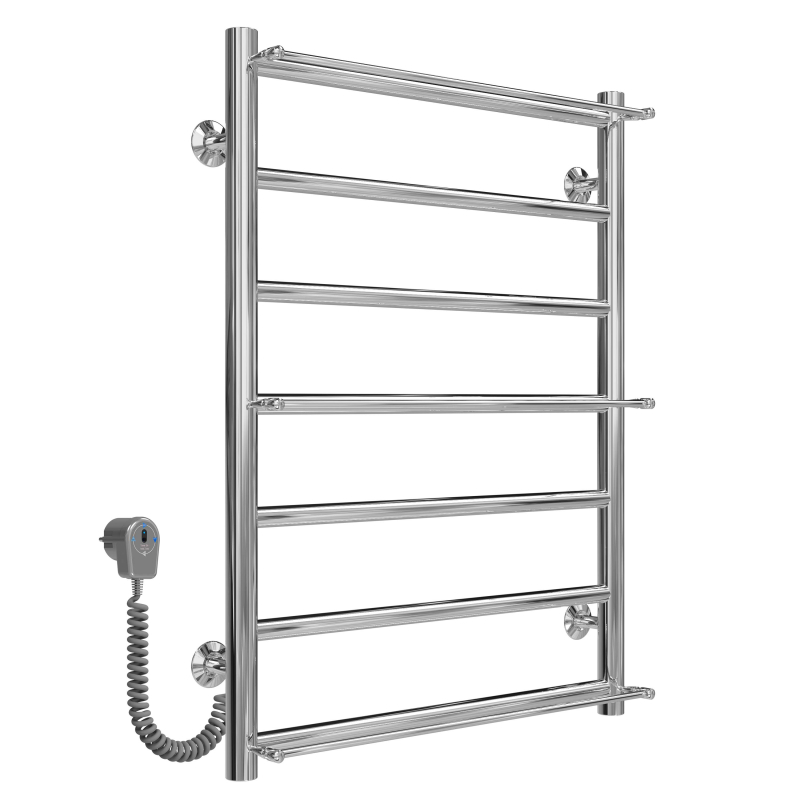 Рушникосушарка електрична Ladder П7 500х700 Deffi нержавіюча сталь (Хром, EF16, Ліве підключення) фото 2