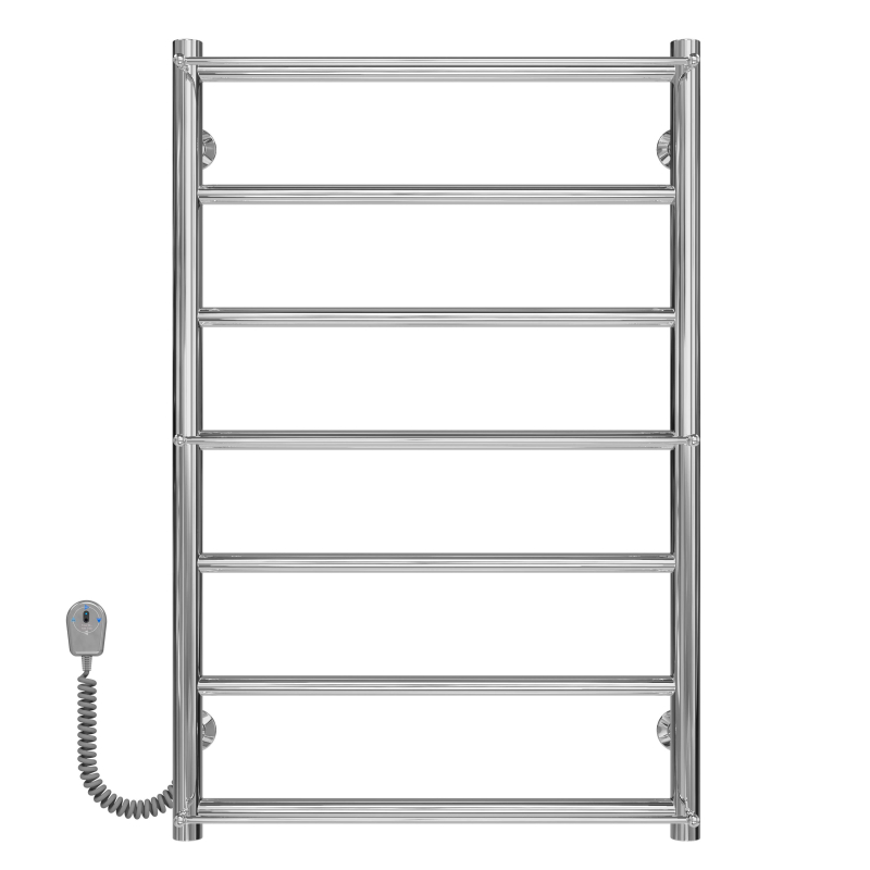 Полотенцесушитель электрический Ladder П7 500х800 Deffi нержавеющая сталь (Хром, EF16, Левое подключение) фото 1
