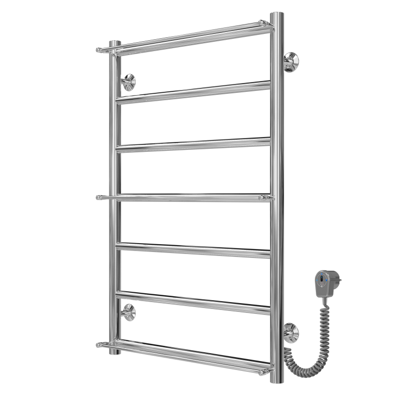 Рушникосушарка електрична Ladder П7 500х800 Deffi нержавіюча сталь (Хром, EF16, Праве підключення) фото 2