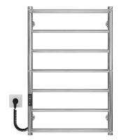 Рушникосушарка електрична Ladder П7 500х800 Deffi нержавіюча сталь (Хром, JD03, Ліве підключення)
