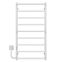 Полотенцесушитель электрический Ladder П9 500х1000 Deffi нержавеющая сталь (Белый, WD03, Левое подключение)