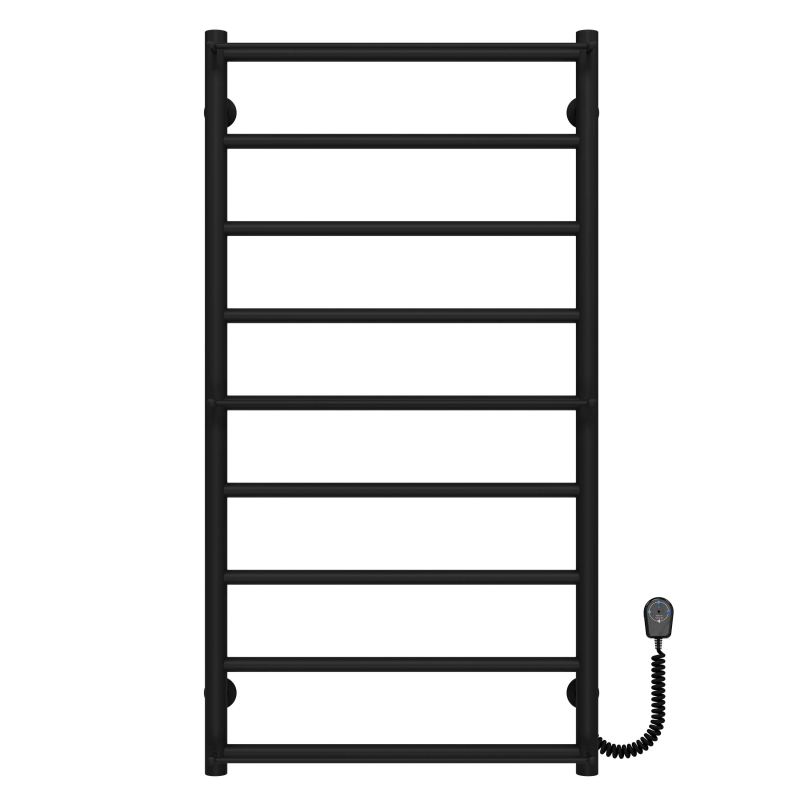 Рушникосушарка електрична Ladder П9 500х1000 Deffi нержавіюча сталь (Чорний, EF16, Праве підключення) фото 1