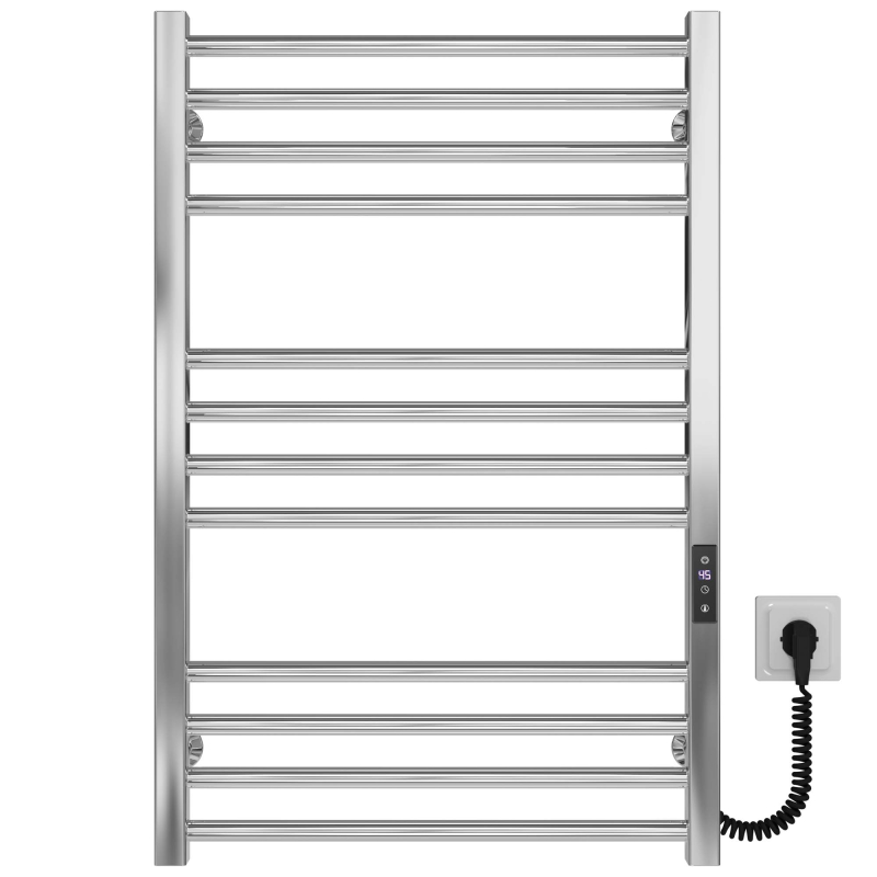 Рушникосушарка електрична Lima П12 500х800 Deffi нержавіюча сталь (Хром, JD04, Праве підключення) фото 1