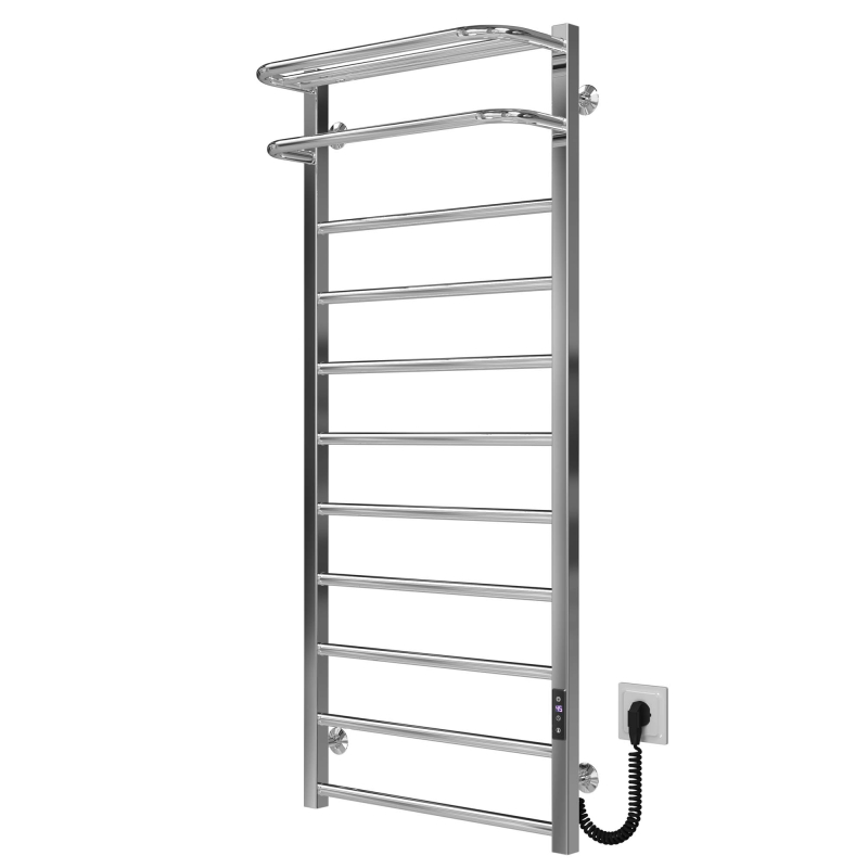Рушникосушарка електрична Lux Hotel П11 400х1200 Deffi нержавіюча сталь (Хром, JD04, Праве підключення) фото 2