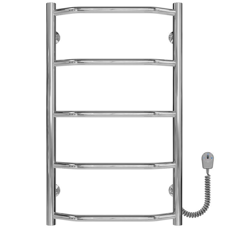 Рушникосушарка електрична Трапеція П5 400х700 Deffi нержавіюча сталь (Хром, EF16, Праве підключення) фото 1