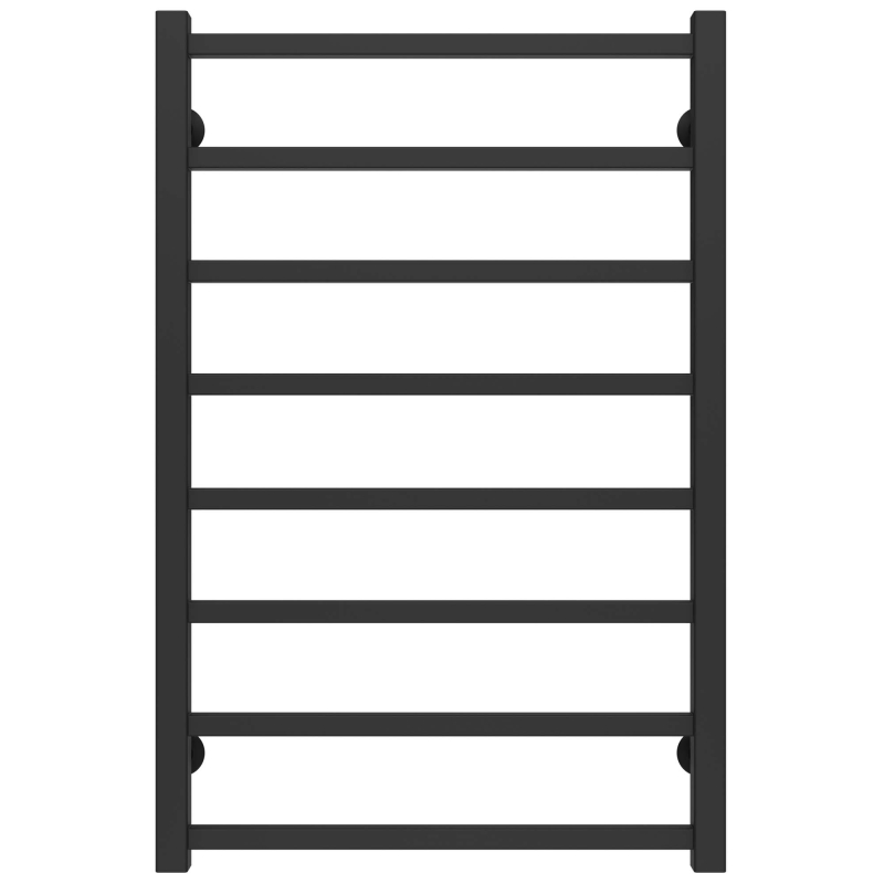 Полотенцесушитель водяной Forest П8 500х800 Deffi нержавеющая сталь (Черное, Нижнее подключение) фото 1