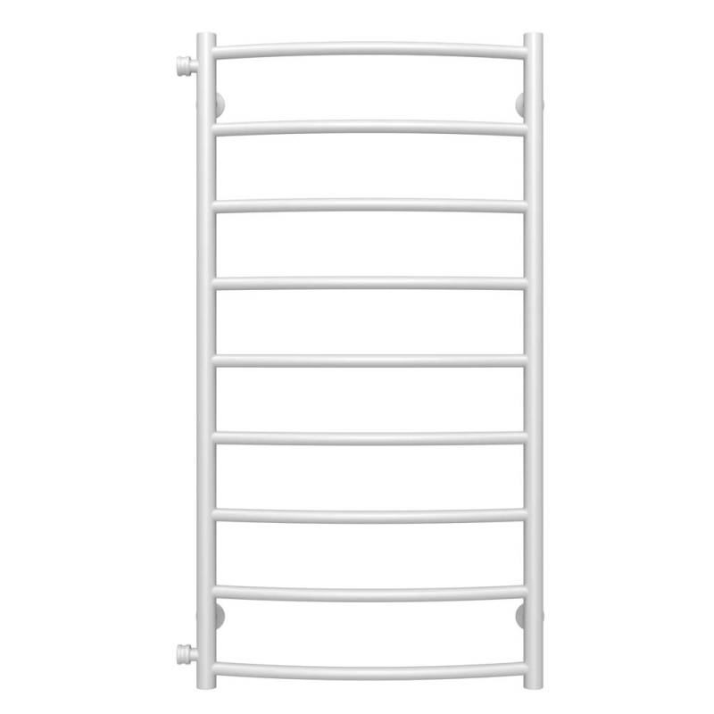 Полотенцесушитель водяной Классик П9 500х1000 Deffi нержавеющая сталь (Белое, Боковое левое подключение) фото 1