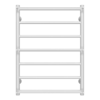 Рушникосушарка водяна Ladder П7 500х700 Deffi нержавіюча сталь (Білий, Бокове праве підключення)