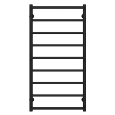 Рушникосушарка водяна Ladder П9 500х1000 Deffi нержавіюча сталь (Чорний, Бокове праве підключення)