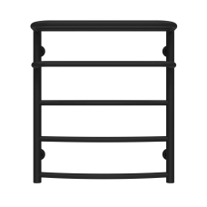 Рушникосушарка водяна Отель П5 500х600 Deffi нержавіюча сталь (Чорний, Бокове праве підключення)