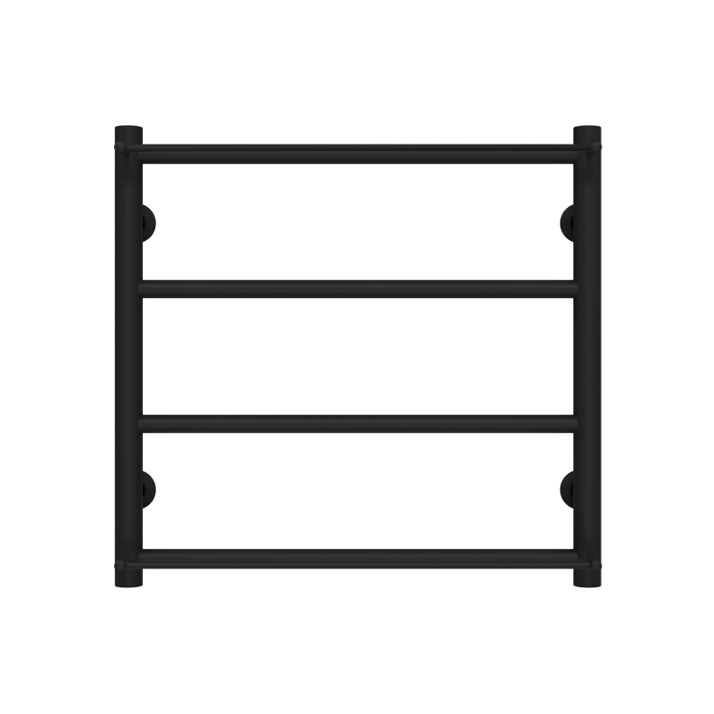 Рушникосушарка водяна Ladder П4 400х500 Deffi нержавіюча сталь (Чорний, Нижнє підключення) фото 1