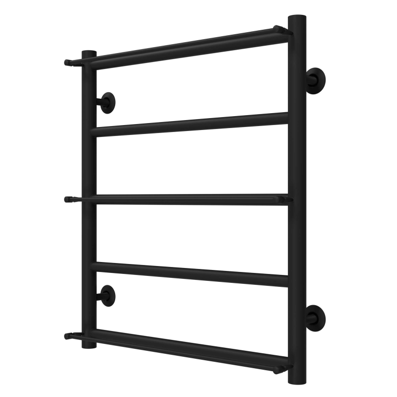 Рушникосушарка водяна Ladder П5 500х600 Deffi нержавіюча сталь (Чорний, Нижнє підключення) фото 2