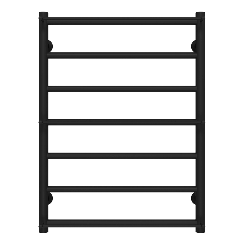 Рушникосушарка водяна Ladder П7 500х700 Deffi нержавіюча сталь (Чорний, Нижнє підключення) фото 1
