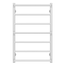 Рушникосушарка водяна Ladder П7 500х800 Deffi нержавіюча сталь (Білий, Бокове ліве підключення)