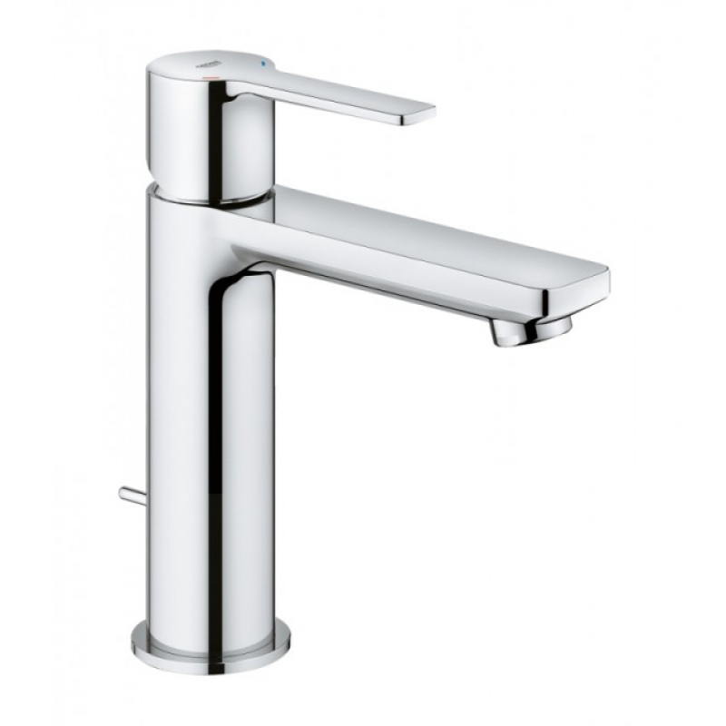 Змішувач одноважільний для раковини Grohe Lineare New S-Size 180 мм, з донним клапаном, хром (32114001) фото 1