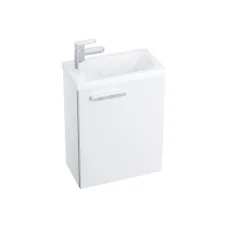 Шкафчик под миниумывальник Ravak Chrome II SD 400 белый хром ручки X000000538